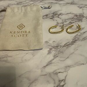 New Kendra Scott Gold Juliette Hoop Earrings